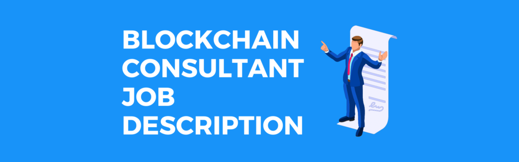 Blockchain consultant job description